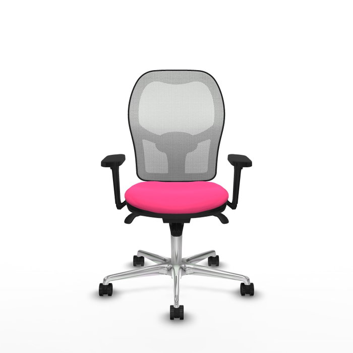 PIQUERAS Y CRESPO Silla de oficina Jorquera con mecanismo Sincro, Rosa y Blanco PIQUERAS Y CRESPO Silla de oficina Jorquera con mecanismo Sincro, Rosa y Blanco
