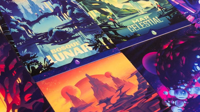 Tranjis Games Juego de Mesa Space Park, Exploración Espacial y Estrategia Ligera, 1-4 Jugadores, 30 Minutos