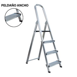 SIFER Escalera Expert Pro de Aluminio de 4 Peldaños