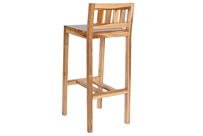 DKD Home Decor Taburete Teca Natural 100 x 47 x 40 cm