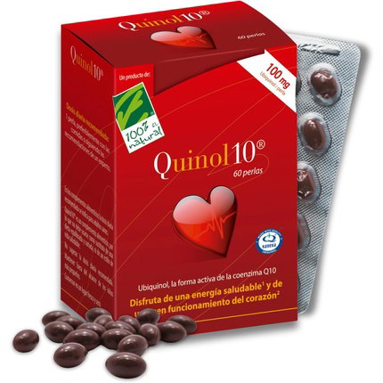 CIEN POR CIEN NATURAL QUINOL 10 Ubiquinol 100mg 60 perlas CIEN POR CIEN NATURAL QUINOL 10 Ubiquinol 100mg 60 perlas