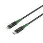 MicroConnect Cable USB-C a Lightning Smart Charge MFI 2m Negro/Verde