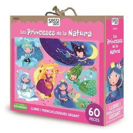Puzle Gigante Y Libro Sassi Manolito Books Les Princeses De La Natura - Catalan 60 Piezas (+5 Años)