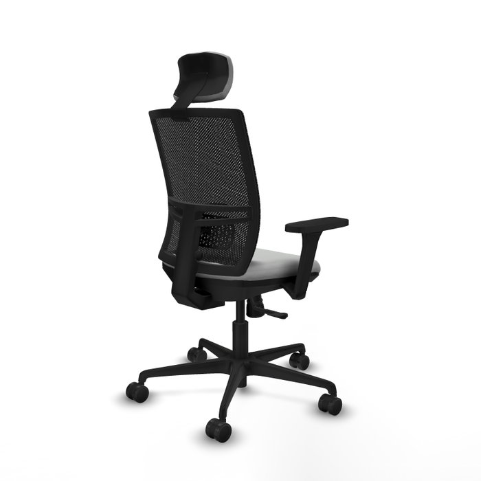 PIQUERAS Y CRESPO Silla de oficina Yunquera con mecanismo Sincro, Gris claro y Negro PIQUERAS Y CRESPO Silla de oficina Yunquera con mecanismo Sincro, Gris claro y Negro