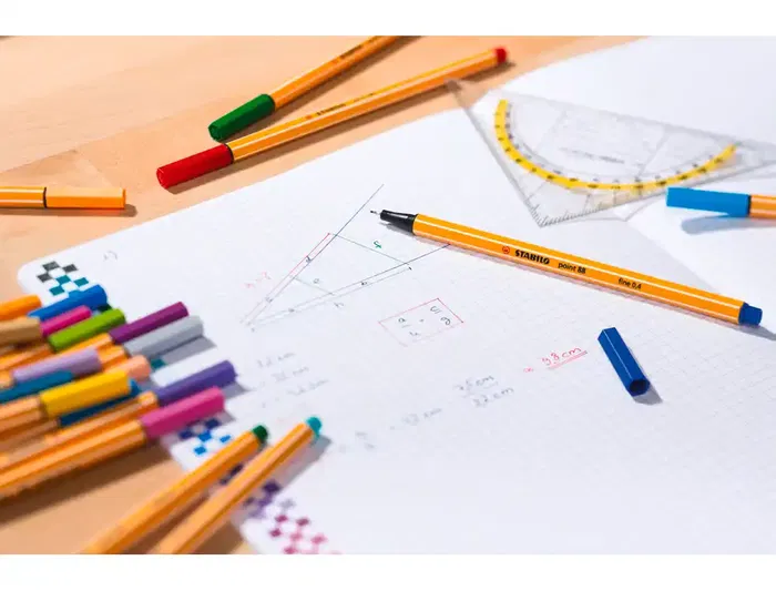 Stabilo Rotulador Punta de Fibra Point 88 Estuche Metal 50 Colores Surtidos Trazo 0,4 mm