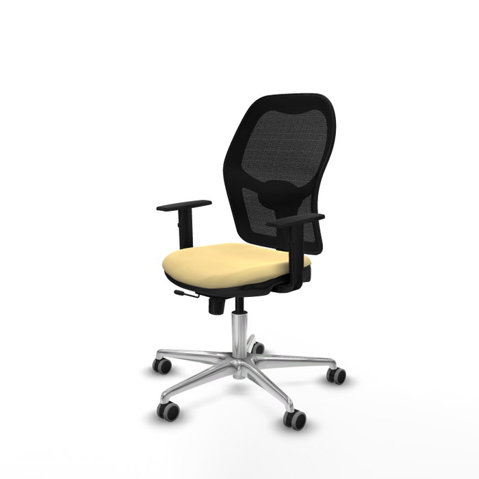 PIQUERAS Y CRESPO Silla de oficina Jorquera Sincro/Traslack Crema y Negro PIQUERAS Y CRESPO Silla de oficina Jorquera Sincro/Traslack Crema y Negro