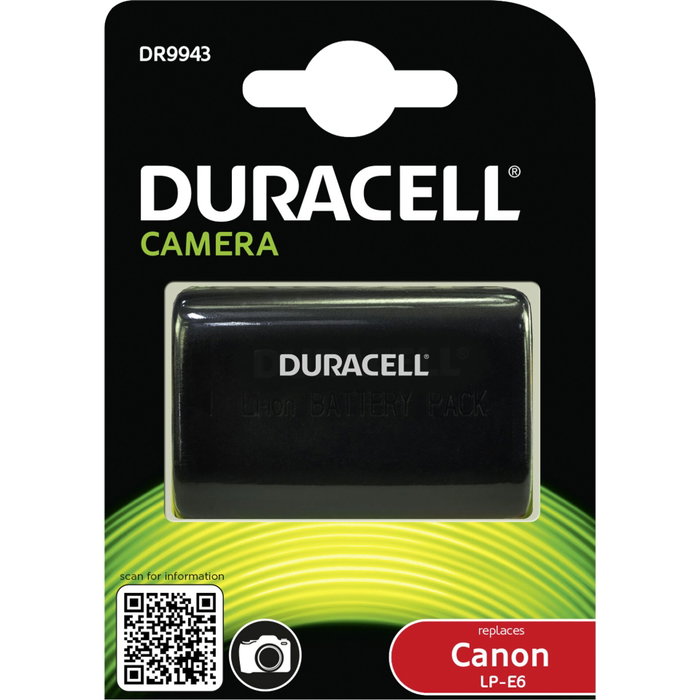 Duracell Batería Li-Ion 1600mAh para Canon LP-E6 DR9943 Duracell Batería Li-Ion 1600mAh para Canon LP-E6 DR9943