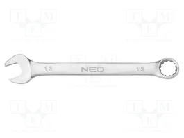 NEO TOOLS Llave combinada plana-estriada de 12 mm
