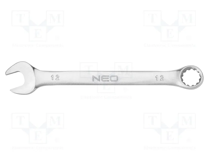 NEO TOOLS Llave combinada plana-estriada de 12 mm NEO TOOLS Llave combinada plana-estriada de 12 mm