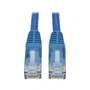 Tripp Lite N201-001-BL Cable de Red Ethernet RJ45 Macho/Macho Cat6 UTP 1 Pie (0.3 m) Azul - Cable Gigabit Snagless Molded, 550 MHz, 1000 Mbps