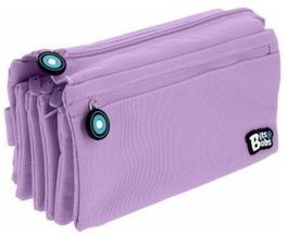 GRAFOPLAS DISEÑO Portatodo Cuádruple Plano Bits & Bobs Lavanda 23x12 cm