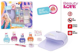 Color Baby Set maquillaje de uñas con secador electrónico, a pilas AA, desde 6 meses