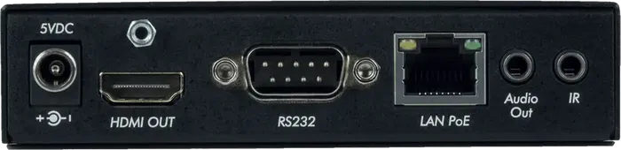 MUXLAB Receptor HDMI H.264/H.265 PoE para Extensión de Señal HDMI sobre IP hasta 100m