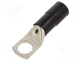 BM GROUP Terminal de anillo tubular aislado M16 negro