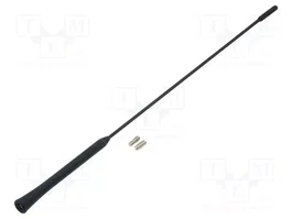 PER.PIC. Mástil de antena universal de 0,41 m negro
