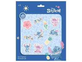 Safta Set de 10 Gomas de Borrar Stitch Stationery