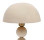 DKD Home Decor Lámpara de Sobremesa Hierro Bolas Seta Beige