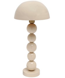 DKD Home Decor Lámpara de Sobremesa Hierro Bolas Seta Beige
