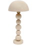 DKD Home Decor Lámpara de Sobremesa Hierro Bolas Seta Beige