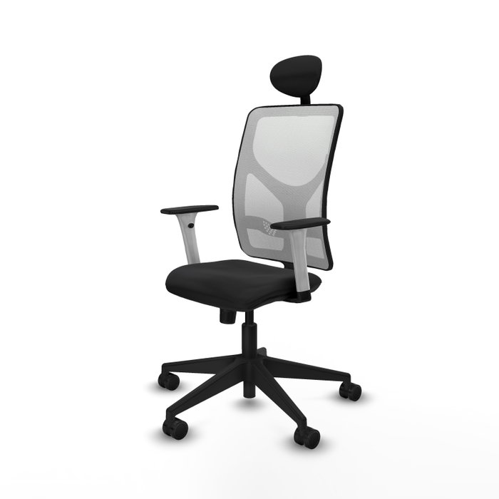 PIQUERAS Y CRESPO Silla de oficina Motilla con mecanismo Sincro, Negro y Blanco PIQUERAS Y CRESPO Silla de oficina Motilla con mecanismo Sincro, Negro y Blanco