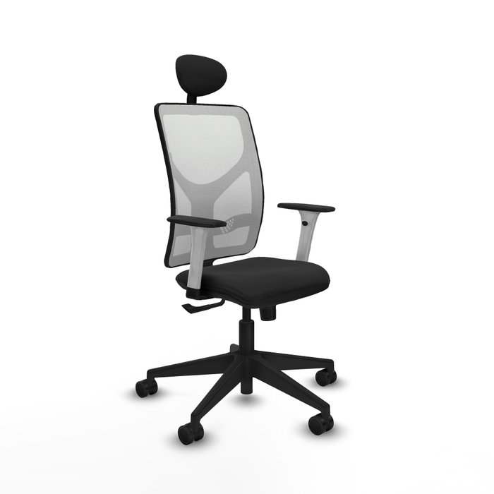 PIQUERAS Y CRESPO Silla de oficina Motilla con mecanismo Sincro, Negro y Blanco PIQUERAS Y CRESPO Silla de oficina Motilla con mecanismo Sincro, Negro y Blanco