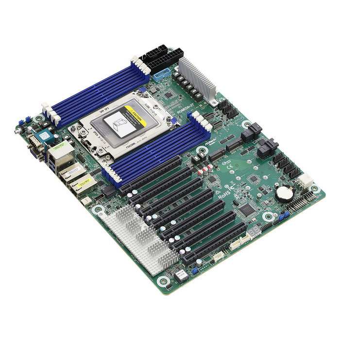 ASRock Rack ROMED8-2T Placa Base AMD EPYC SP3 LGA 4094 con 8 Ranuras DDR4, 7x PCIe 4.0 x16, 10GbE, 2x M.2
