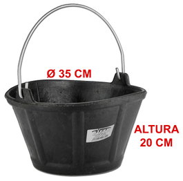 SIFER Cubo Italiano 10 L Goma Reforzada Ø35x20cm