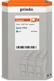 Prindo Cartucho de tinta cian PRIET7912 Classic