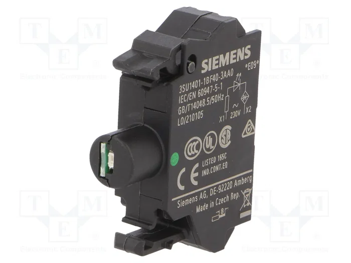 SIEMENS Elemento iluminador LED verde 22mm SIEMENS Elemento iluminador LED verde 22mm