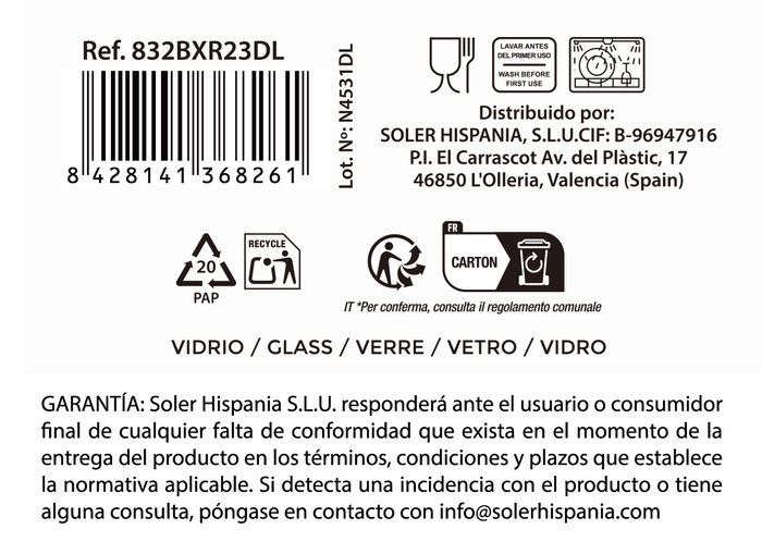 La Mediterranea Copa Festo Luster 325cc La Mediterranea Copa Festo Luster 325cc