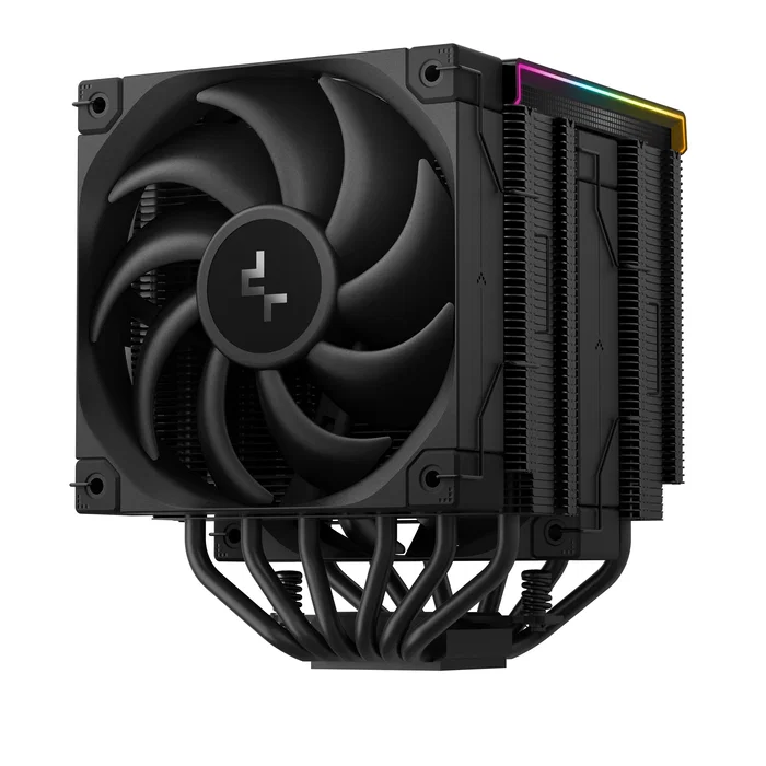 DeepCool AK620 Digital PRO Refrigerador CPU, Doble Ventilador de 120mm PWM, ARGB, 6 Tubos de Calor, Negro - R-AK620-BKAPMN-G