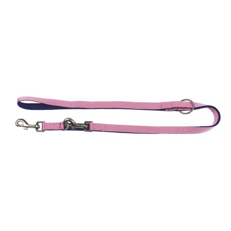Nayeco X-Trm Correa Doble Adiestramiento Perro Azul-Rosa 200 cm x 1.5 cm Doble Nylon Versatil