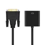 AISENS - CONVERSOR DVI-D A VGA, 24+1/M-HDB15/H, NEGRO, 10CM
