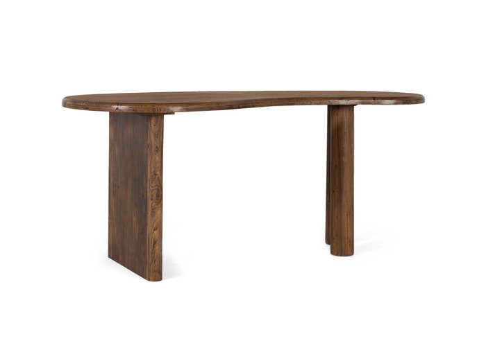 Mesa de Comedor Rustica GINER Y COLOMER en Madera de Teka Nogal