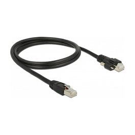 DeLOCK Cable de red Cat6 S/FTP RJ45 a RJ45 con tornillos 1 m