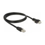 DeLOCK Cable de red GigE RJ45 a RJ45 con tornillos Cat.6 S/FTP 1 m