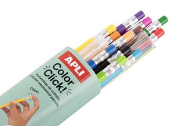 APLI Color Click Portaminas 2,6 mm Estuche de 12 unidades surtidas