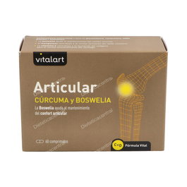 VITALART Articular 60 Comp. Suplemento con Cúrcuma y Boswelia para el Mantenimiento de las Articulaciones