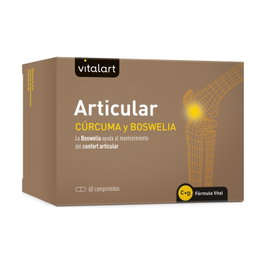 Vitalart Articular 60 comprimidos - Complemento alimenticio para articulaciones con cúrcuma y boswelia