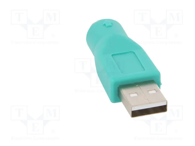 AKYGA Adaptador PS/2 a USB A Niquelado Verde AKYGA Adaptador PS/2 a USB A Niquelado Verde