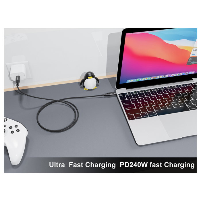 Equip Cable USB4 Gen 3x2 USB-C a USB-C 1,2 m Negro, 240W PD