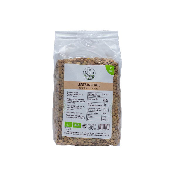 ECO SALIM Lenteja Verde Bio Vegan 500g