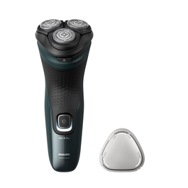 Philips Shaver 3000X Series X3052/00 Afeitadora Eléctrica en Seco y Húmedo, Negro, Verde, 45 Minutos de Afeitado, Carga USB-A, Recortador Desplegable