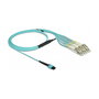 DeLOCK Cable de fibra óptica MPO hembra a 6 x LC duplex macho, Multimodo OM3 50/125 µm, 2 m