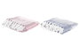 DKD Home Decor Manta Azul Rosa 200 x 150 cm (4 Unidades)