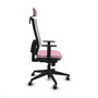 PIQUERAS Y CRESPO Silla de oficina Horna Rosa con mecanismo Sincro