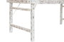 DKD Home Decor Mesa de Comedor Plegable de Madera Reciclada Blanco