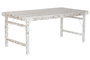 DKD Home Decor Mesa de Comedor Plegable de Madera Reciclada Blanco