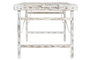 DKD Home Decor Mesa de Comedor Plegable de Madera Reciclada Blanco