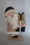DKD Home Decor Figura de Papá Noel Negro en MDF de 18,5x5x31 cm